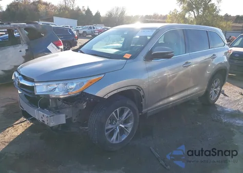 2014 Toyota Highlander Le Plus V6 from USA, damaged, VIN 5TDZKRFH0ES010390